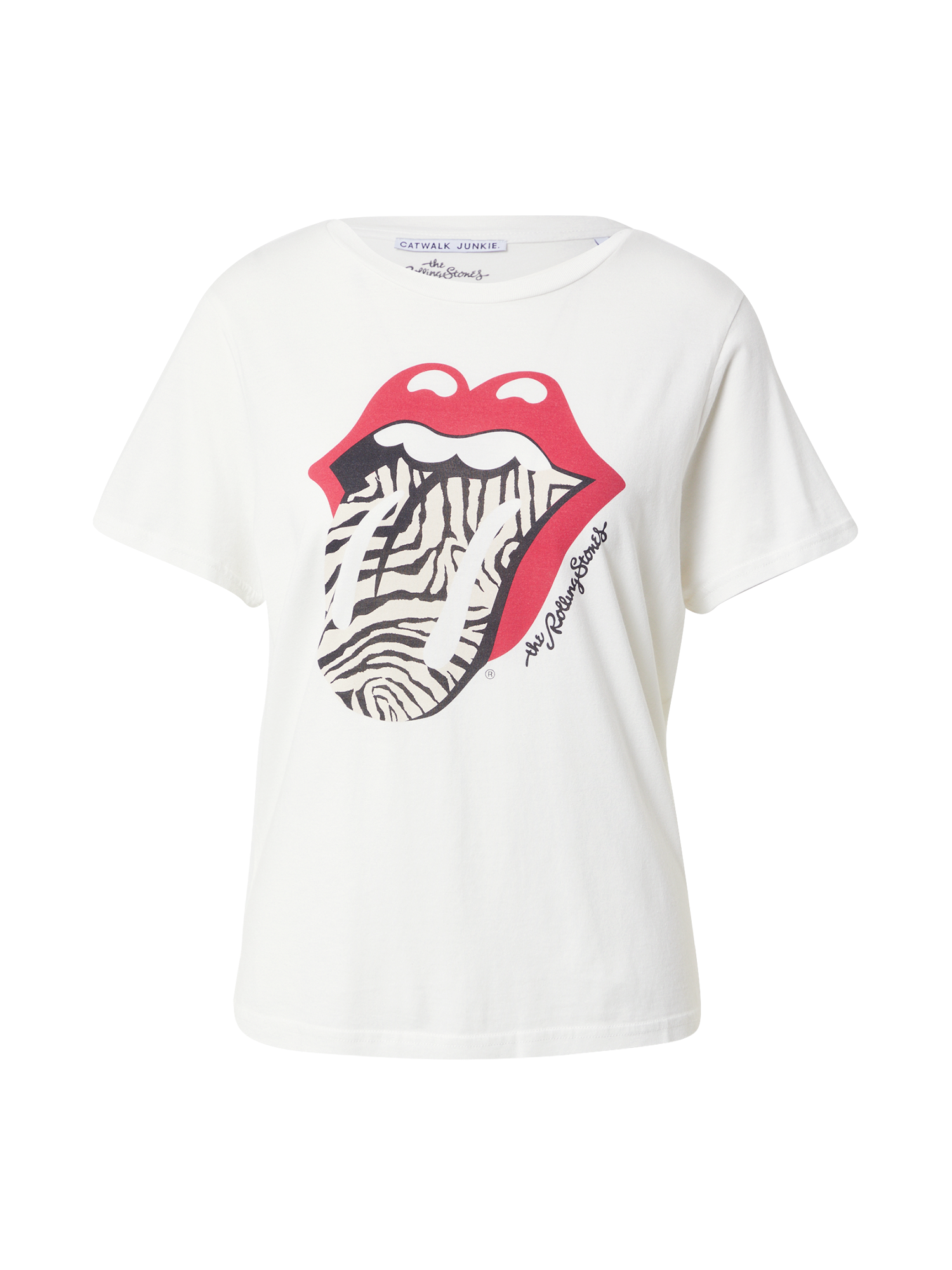 CATWALK JUNKIE Shirt Stones Zebra in Weiß 