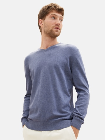 TOM TAILOR Regular Fit Pullover in Blau