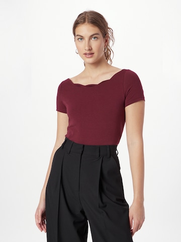 ABOUT YOU Shirt 'Charlotta' in Rood: voorkant