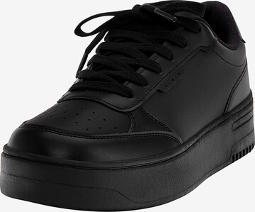 Pull&Bear Låg sneaker i svart: framsida