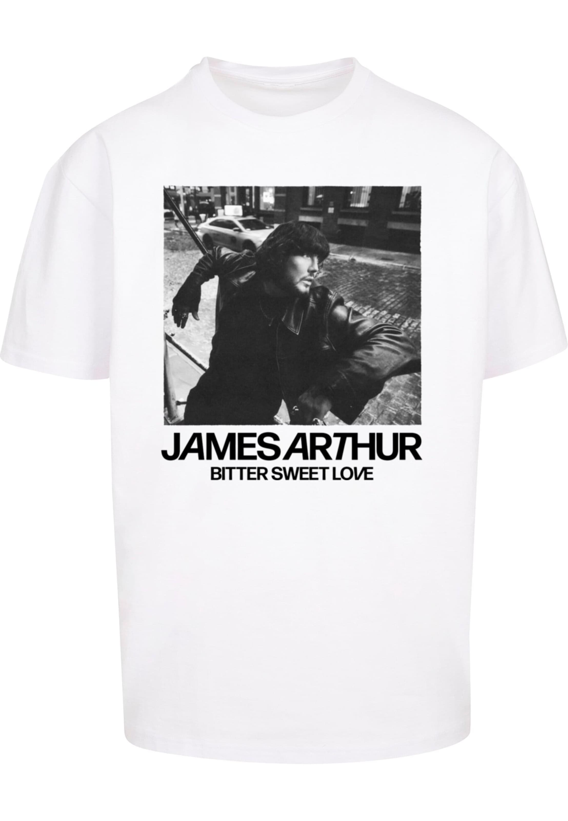 T-Shirt 'James Arthur - Bitter' Merchcode en blanc : devant