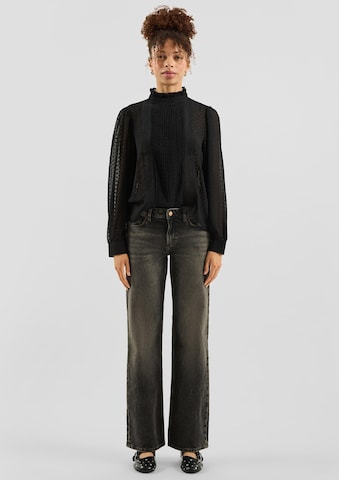 QS Wide leg Jeans 'Catie' in Grijs