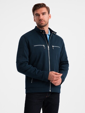 Ombre Tussenjas in Blauw: voorkant