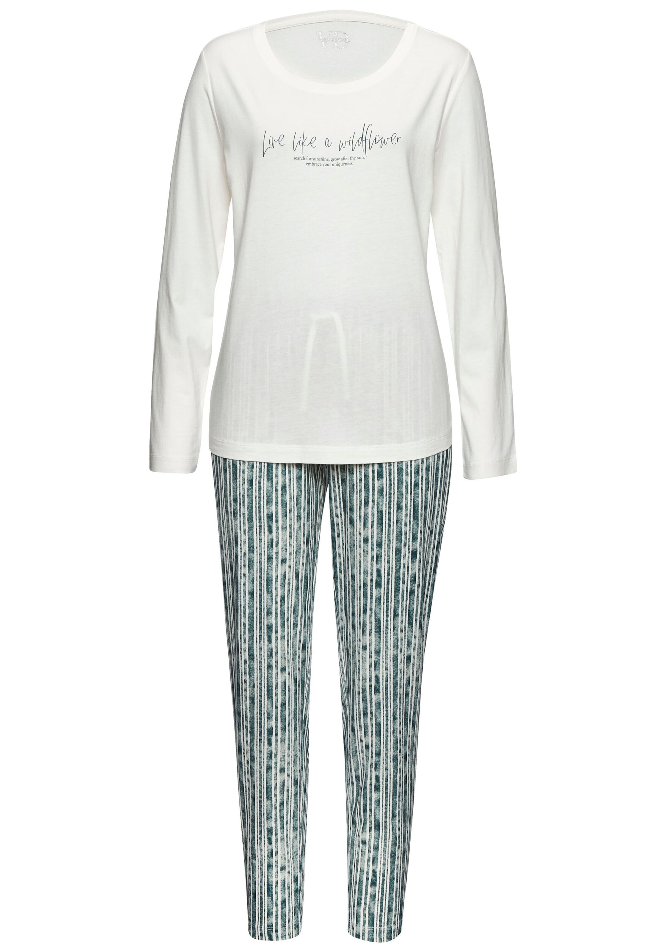 VIVANCE Πιτζάμα σε πράσινο: μπροστά