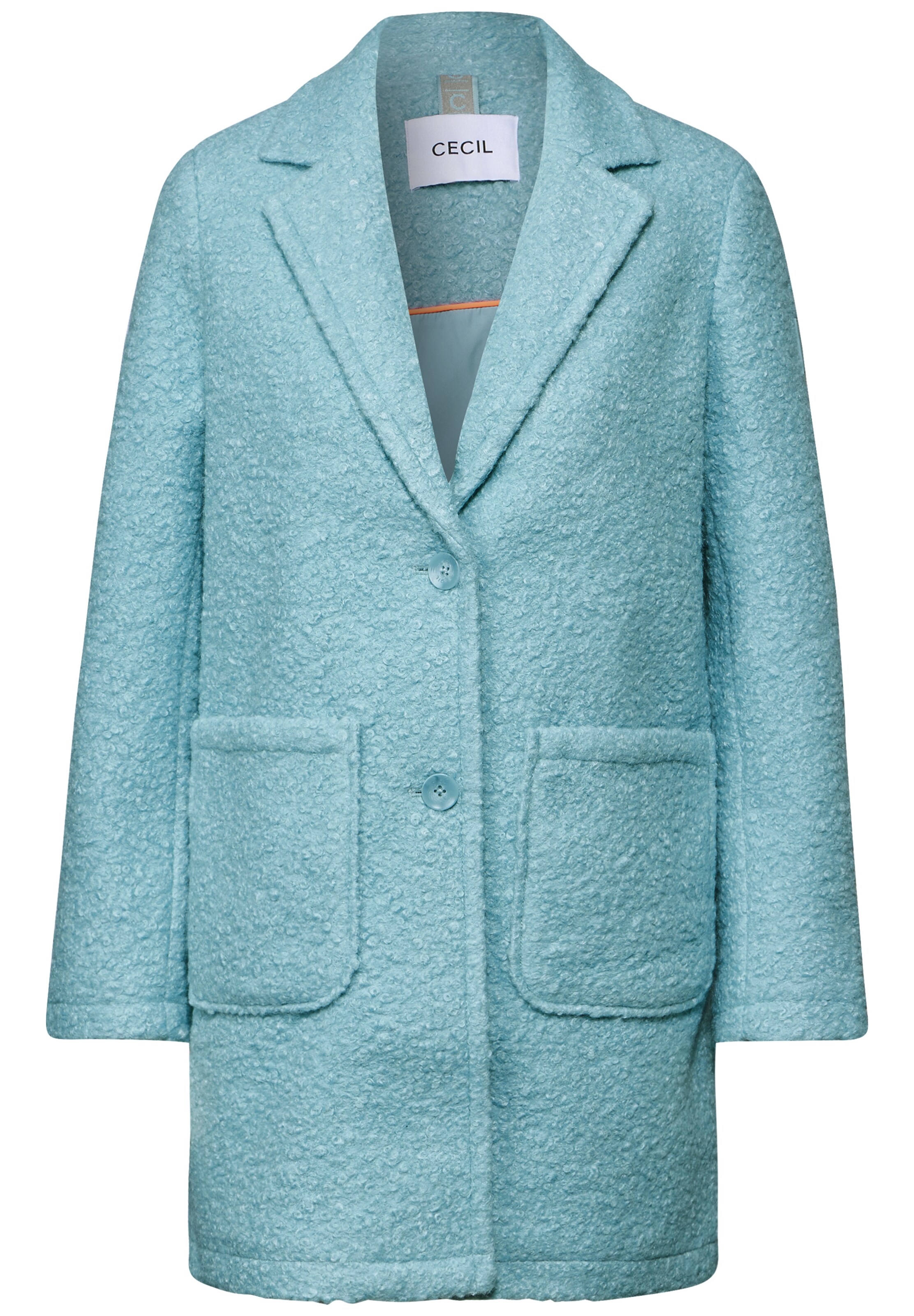 CECIL Between-Seasons Coat in Blue: front