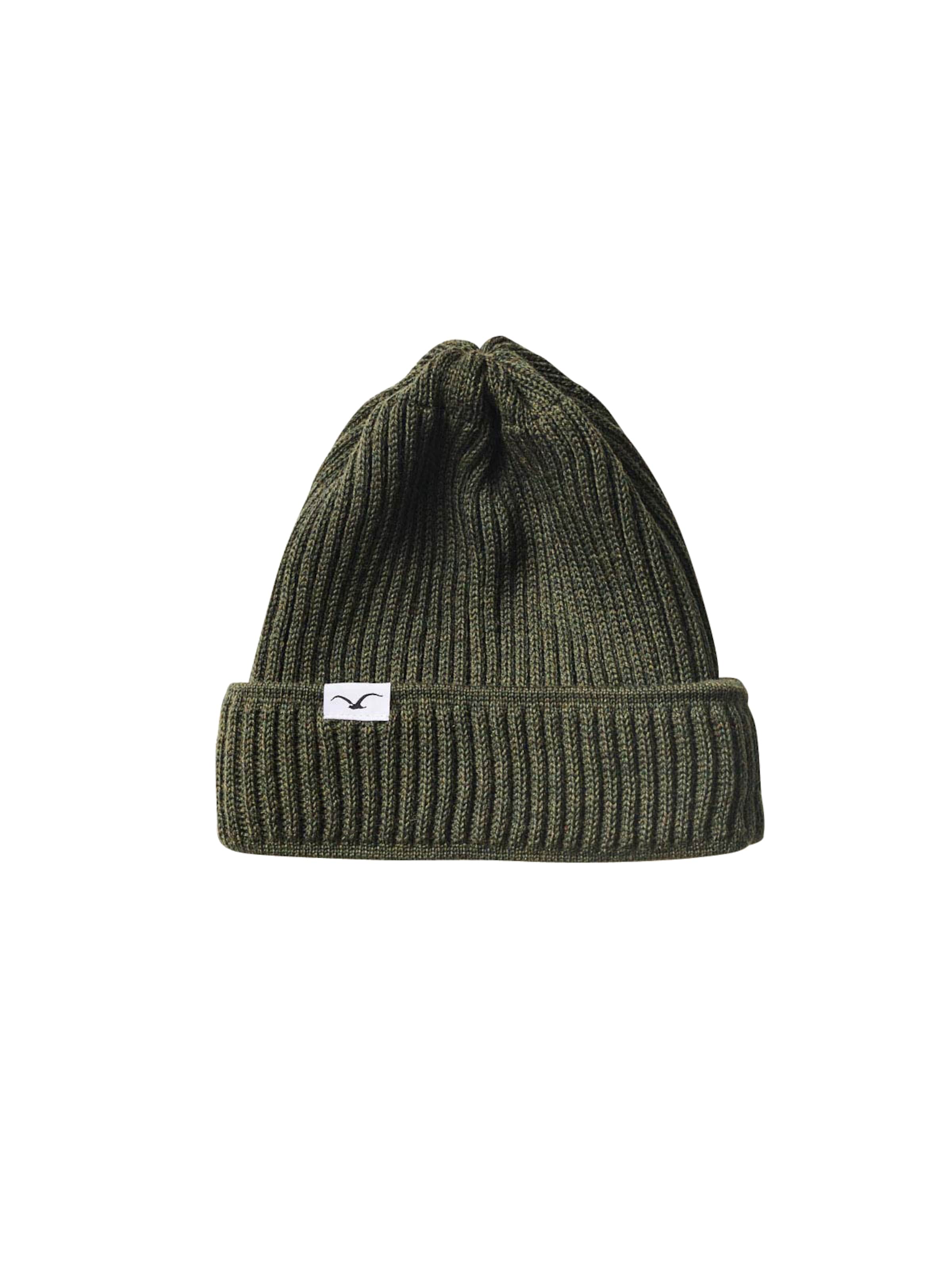 Cleptomanicx Beanie Storm im klassischen Design in Blau: Vorderseite
