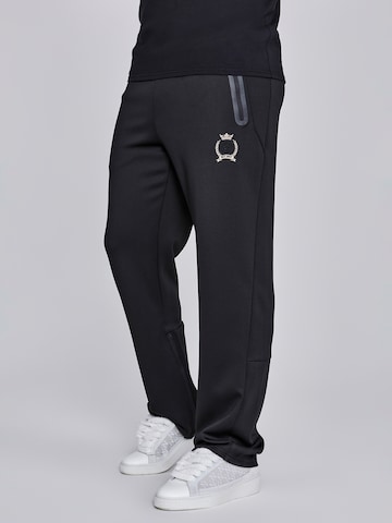 Loosefit Pantalon SikSilk en noir : devant