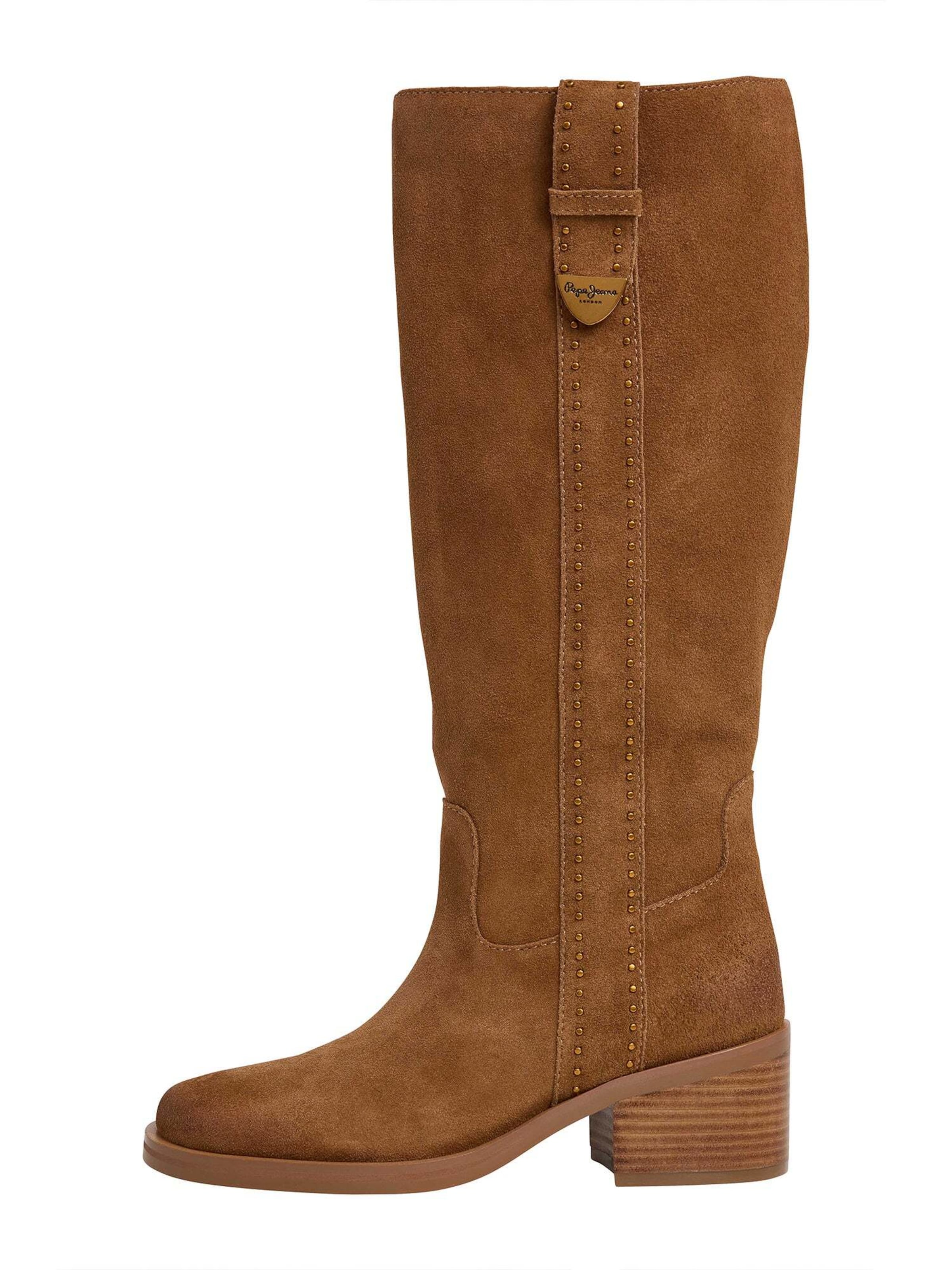 Pepe Jeans Laarzen 'Sandy' in Bruin: voorkant