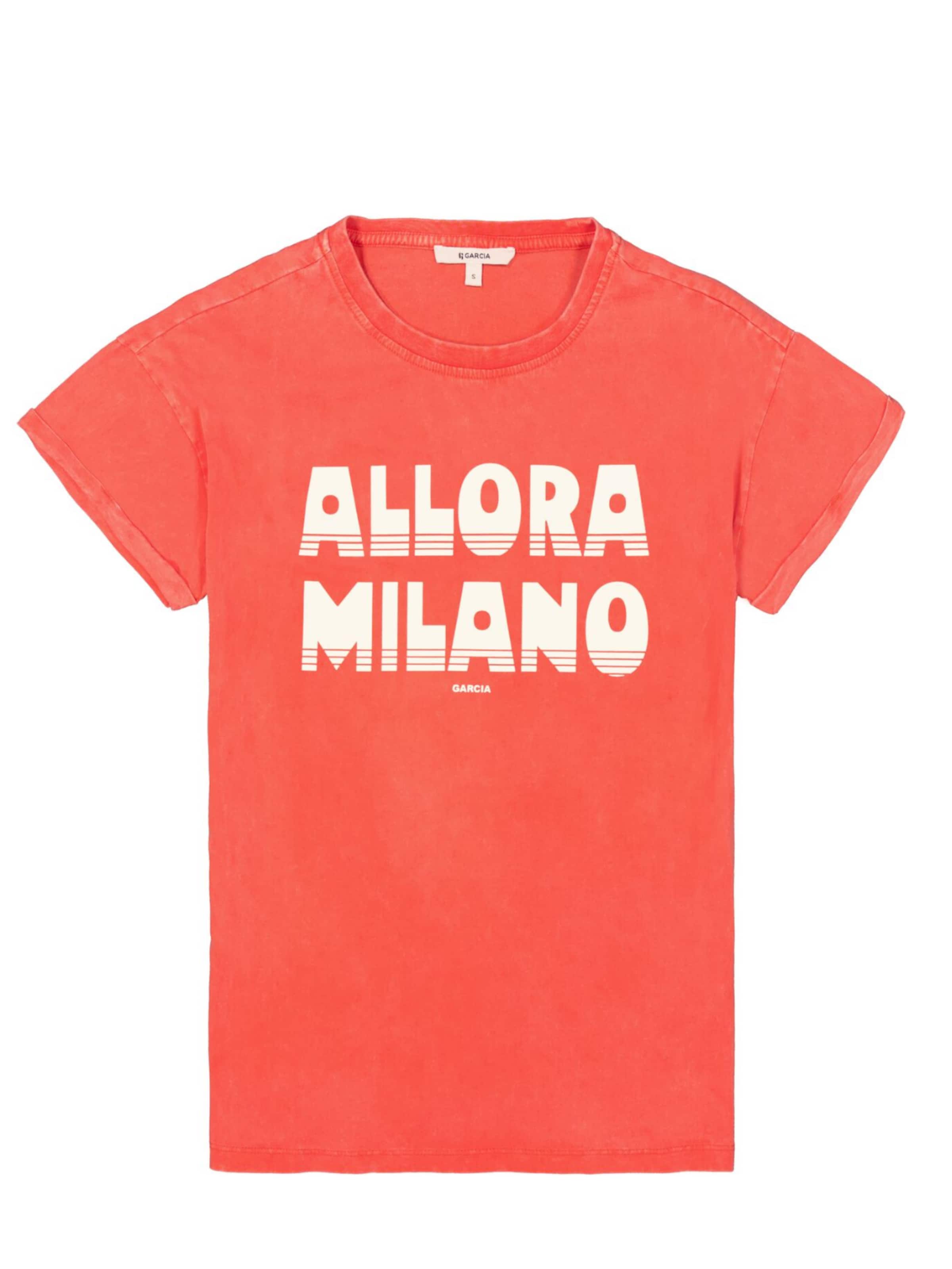 GARCIA T-shirt 'Garcia - Dames t-shirt' en XL en rouge, Vue avec produit