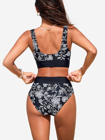 Cupshe Bustier Bikini in Schwarz