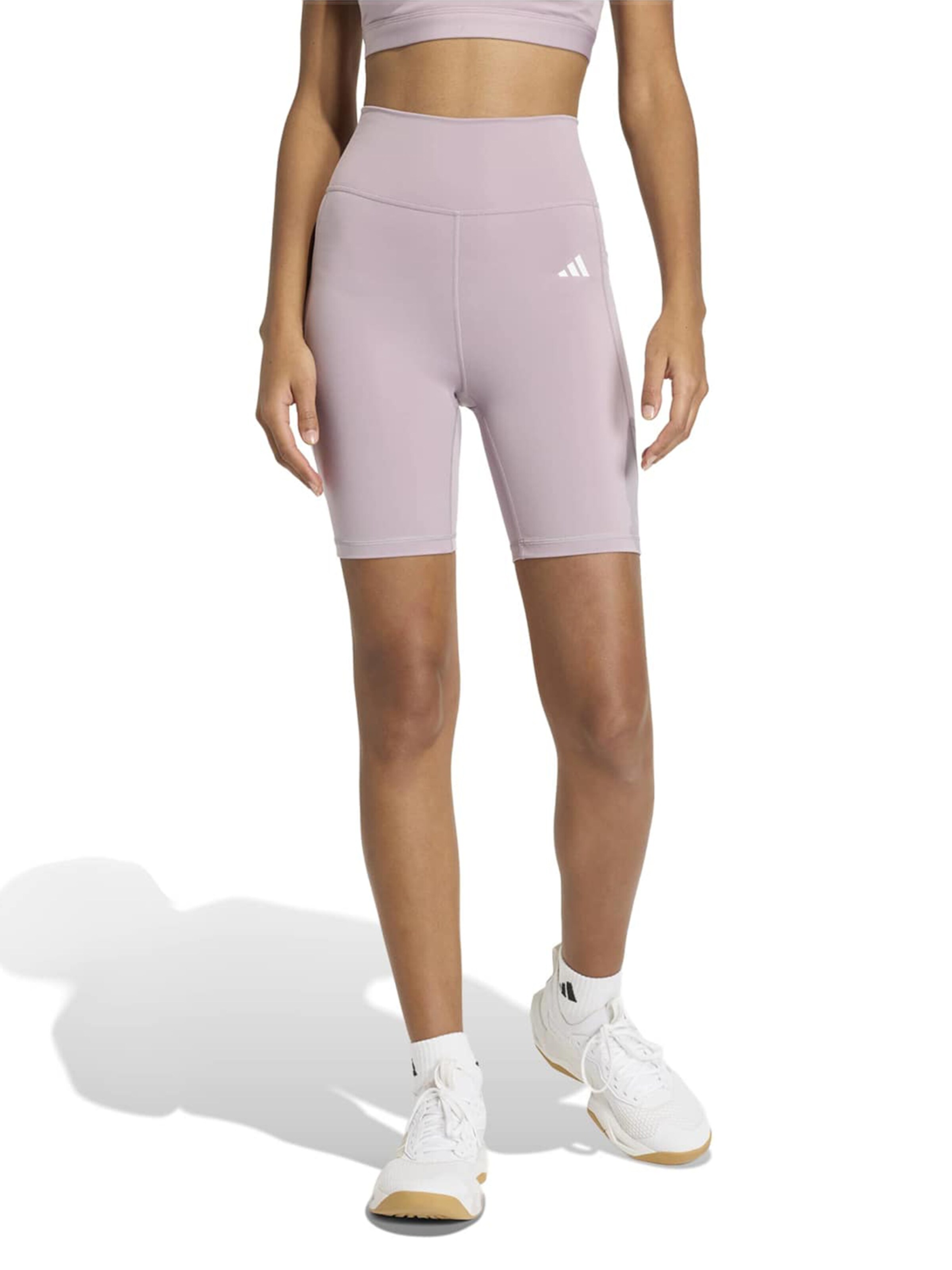 ADIDAS PERFORMANCE Skinny Sportbroek 'OPT ESS' in Lila: voorkant