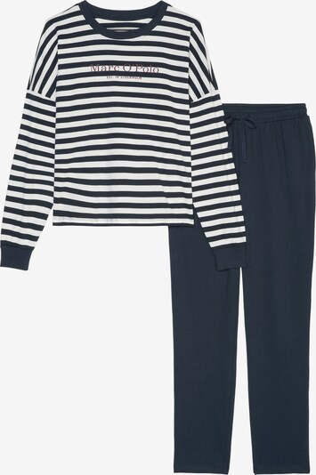 Marc O'Polo Pyjama ' Mix & Match Cotton ' in dunkelblau / weiß, Produktansicht