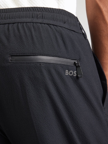 BOSS Конический (Tapered) Брюки со складками 'T_Convert' в Черный