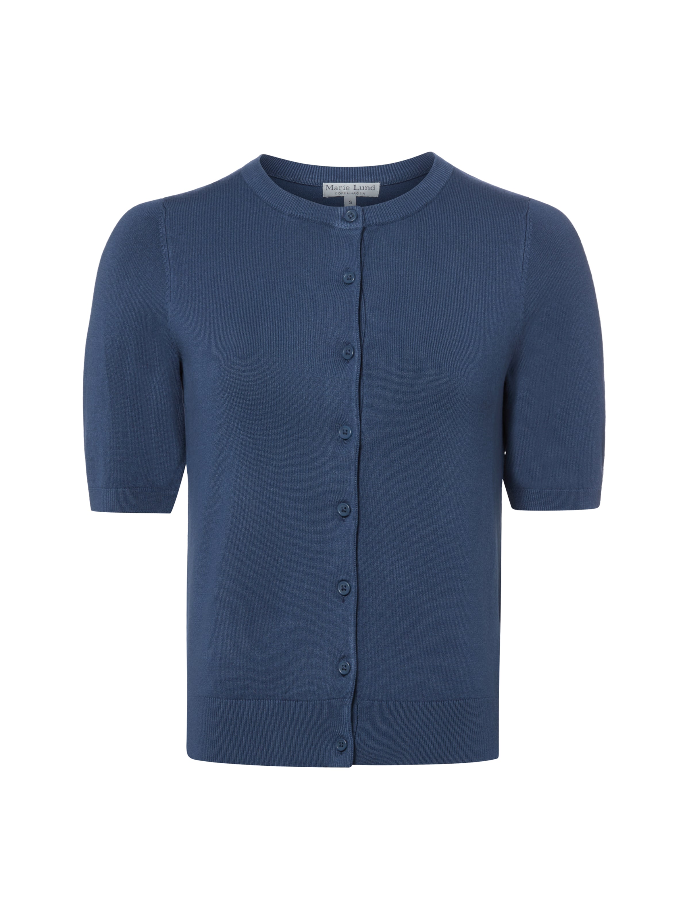 Cardigan Marie Lund en bleu : devant