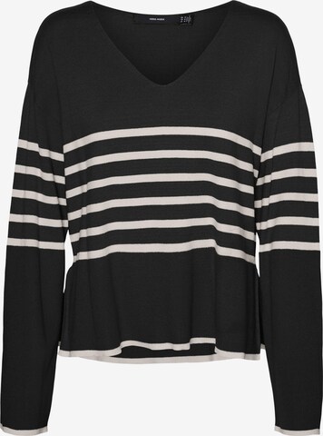 VERO MODA Pullover 'HAPPINESS' i sort: forside