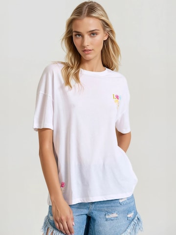 T-shirt Funky Buddha en blanc : devant