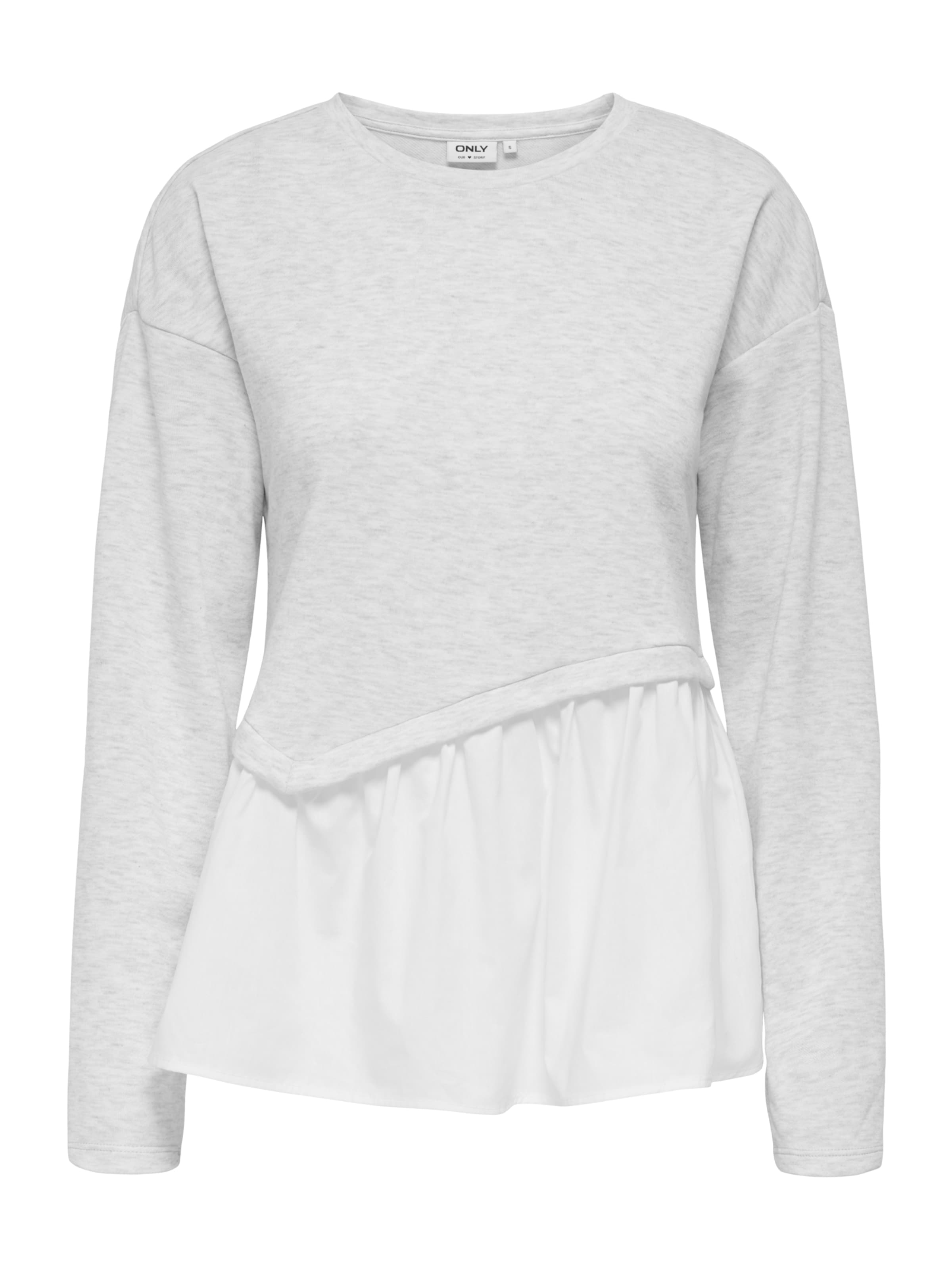 Bluză de molton 'ONLJOHANNA' de la ONLY pe gri: față