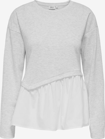 ONLYSweater majica 'ONLJOHANNA' - siva boja: prednji dio