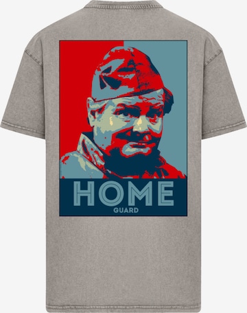 F4NT4STIC Shirt 'TV Times Benny Hill Home Guard' in Grey: front