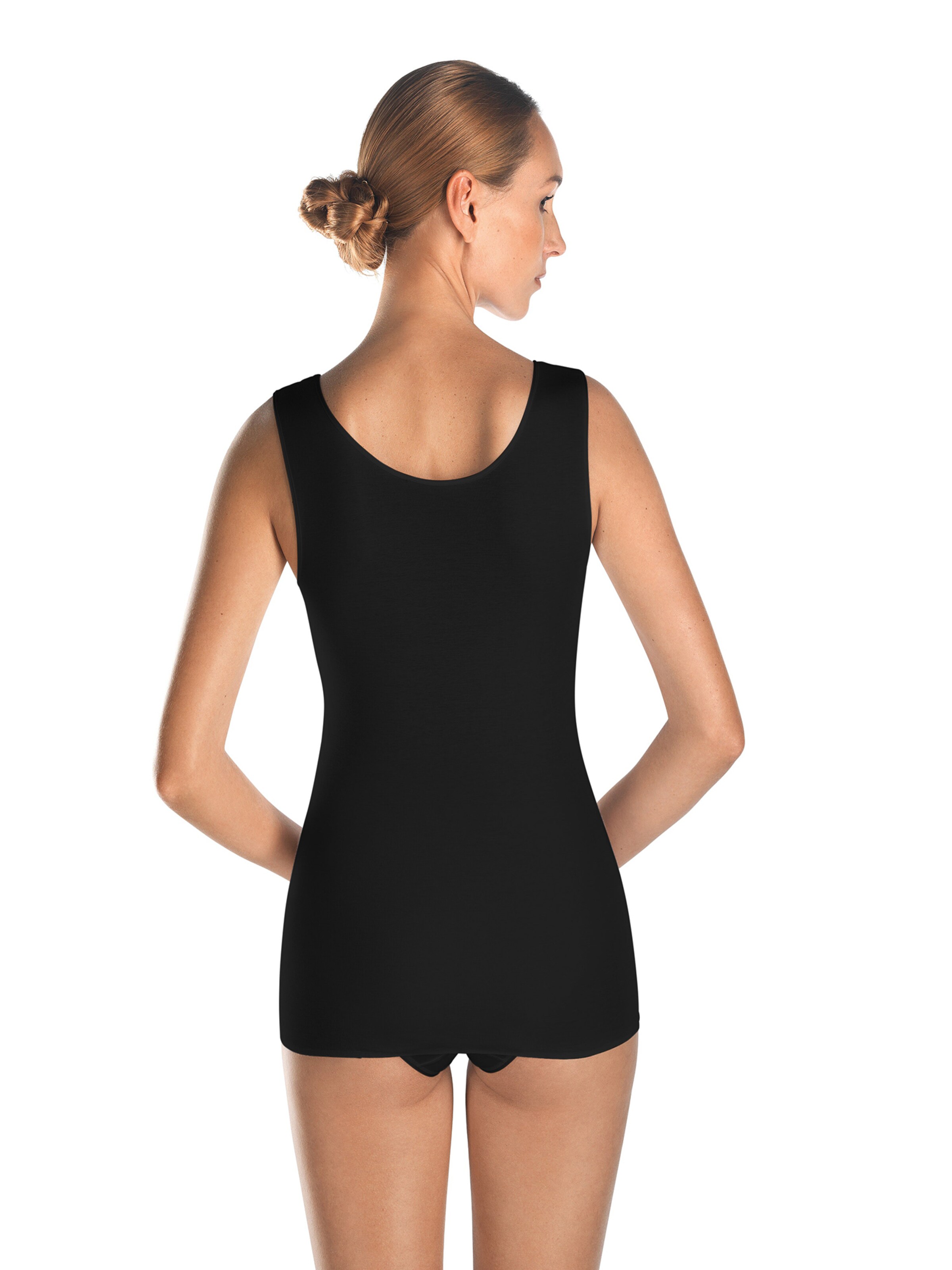 Hanro - Top ' Cotton Seamless ' em preto