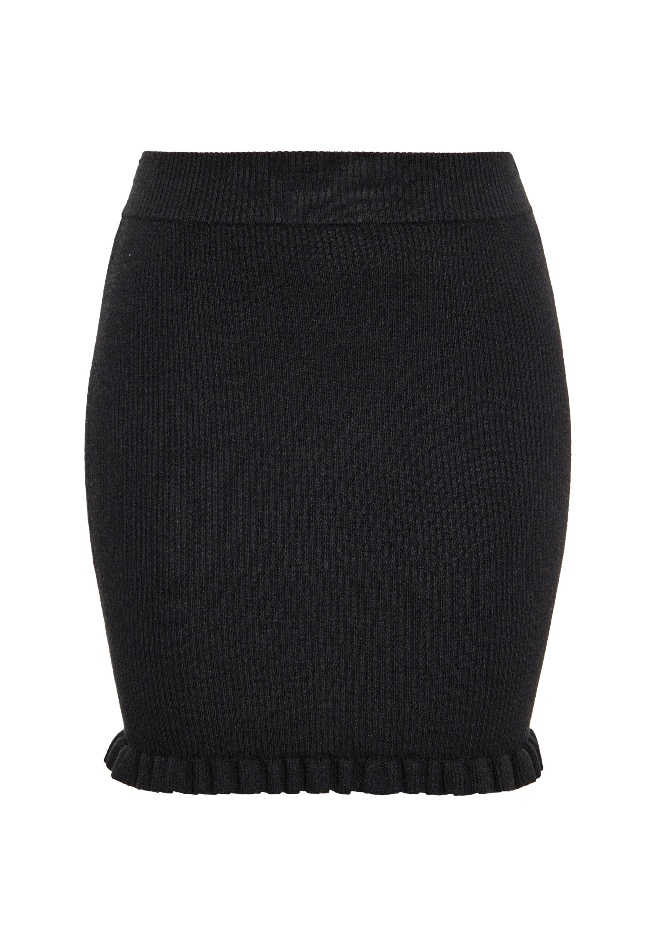 swirly Skirt in Black: front