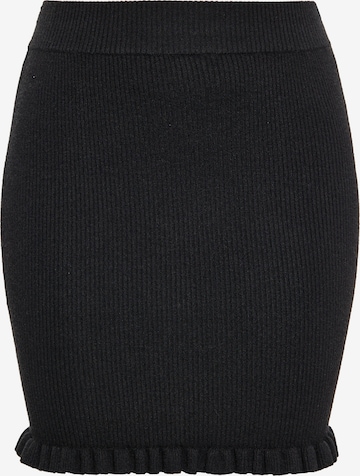 swirly Skirt in Black: front