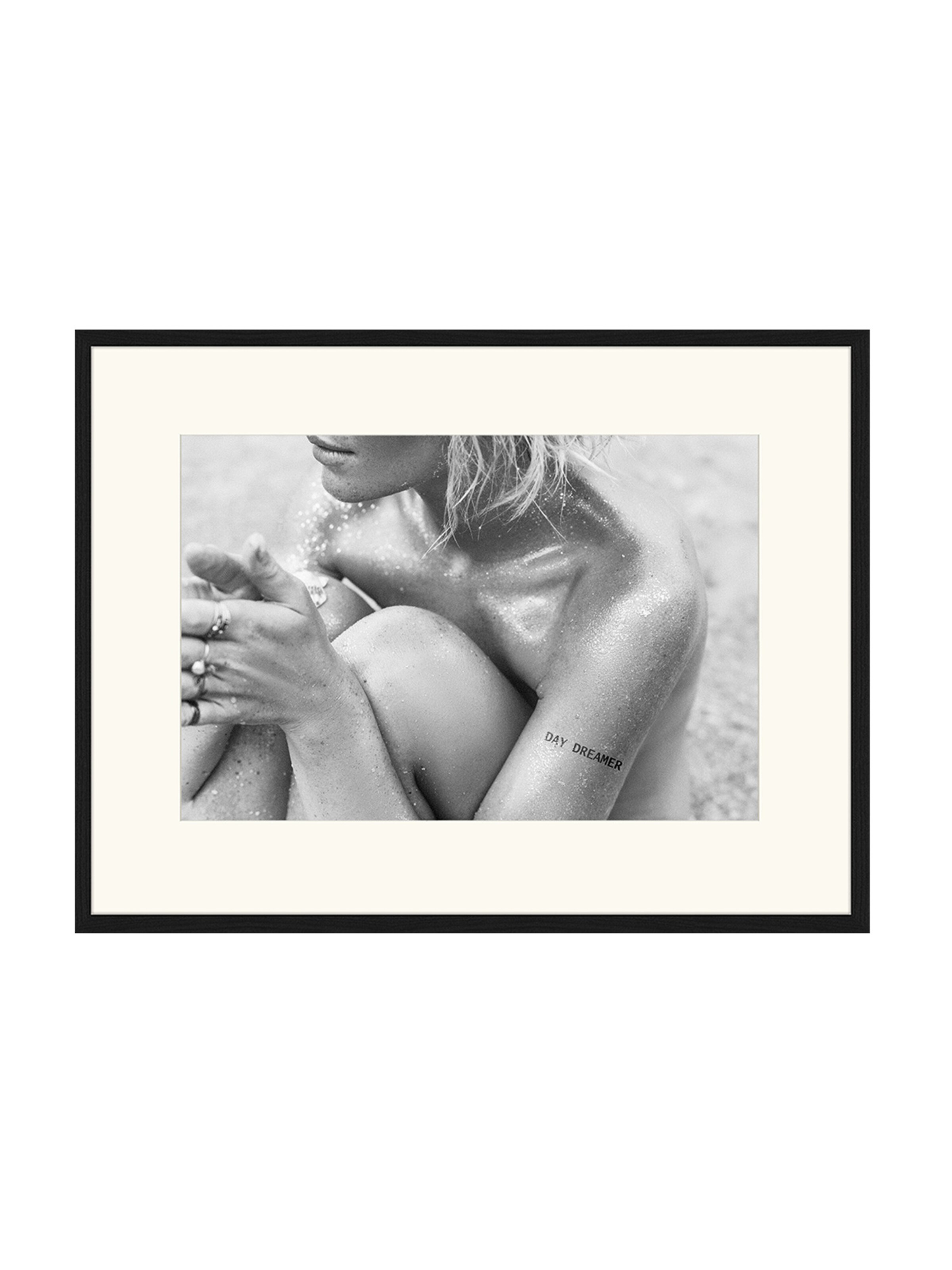 Liv Corday Wandbild 'Sparkly Dreamer' in Schwarz: Vorderseite