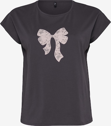 Vero Moda Curve - Camiseta 'VMCCECILIE AVA' en gris: frente