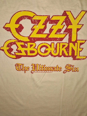 Rockshirts Koszulka 'Ozzy Osbourne Logo Ultimate Sin T-Shirt' w kolorze biały