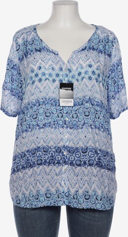 VIA APPIA DUE Blouse & Tunic in 4XL in Blue: front
