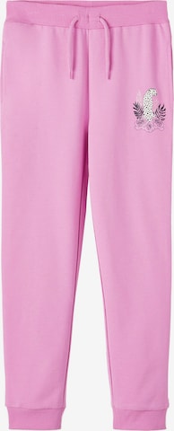 NAME IT Tapered Trousers 'Bascha' in Purple: front