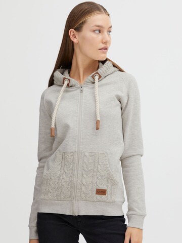 Oxmo Sweat jacket 'Matilda' in Grey: front
