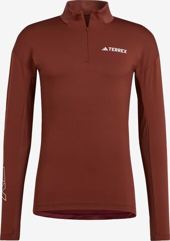 ADIDAS TERREX Performance Shirt 'Xperior' in Red: front