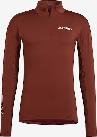 ADIDAS TERREX Functioneel shirt 'Xperior' in Rood: voorkant