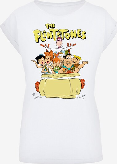 F4NT4STIC T-shirt 'Die Familie Feuerstein The The Ride' en mélange de couleurs / blanc, Vue avec produit