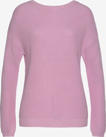 LASCANA Sweater in Purple