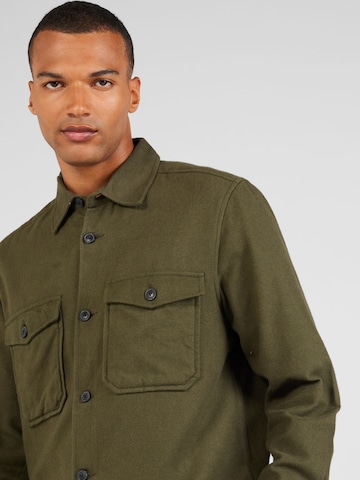 Only & Sons Regular fit Button Up Shirt 'Milo' in Green