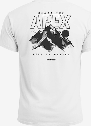 Neverless Shirt 'Apex mountain' in White: front