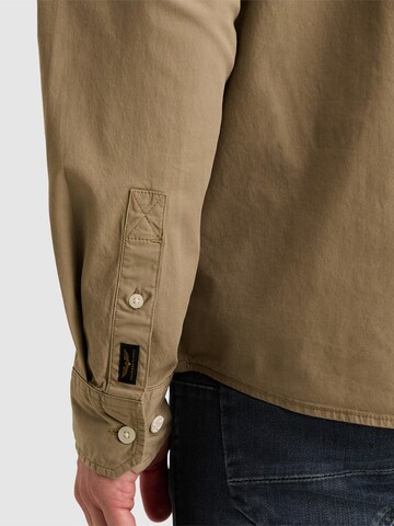 PME Legend Regular Fit Paita 'American Classic shirt in poplin with stretch' värissä beige