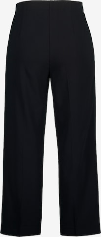 Ulla Popken Regular Pleat-Front Pants in Black