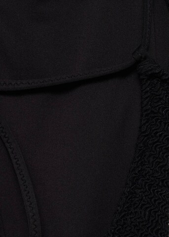 MANGO Bandeau Badeanzug 'Ocean' in Schwarz