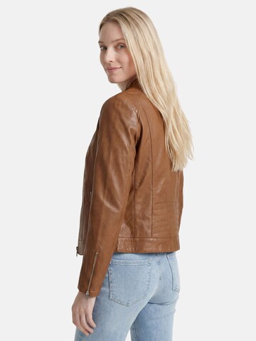 Apple of Eden Lederjacke in Braun
