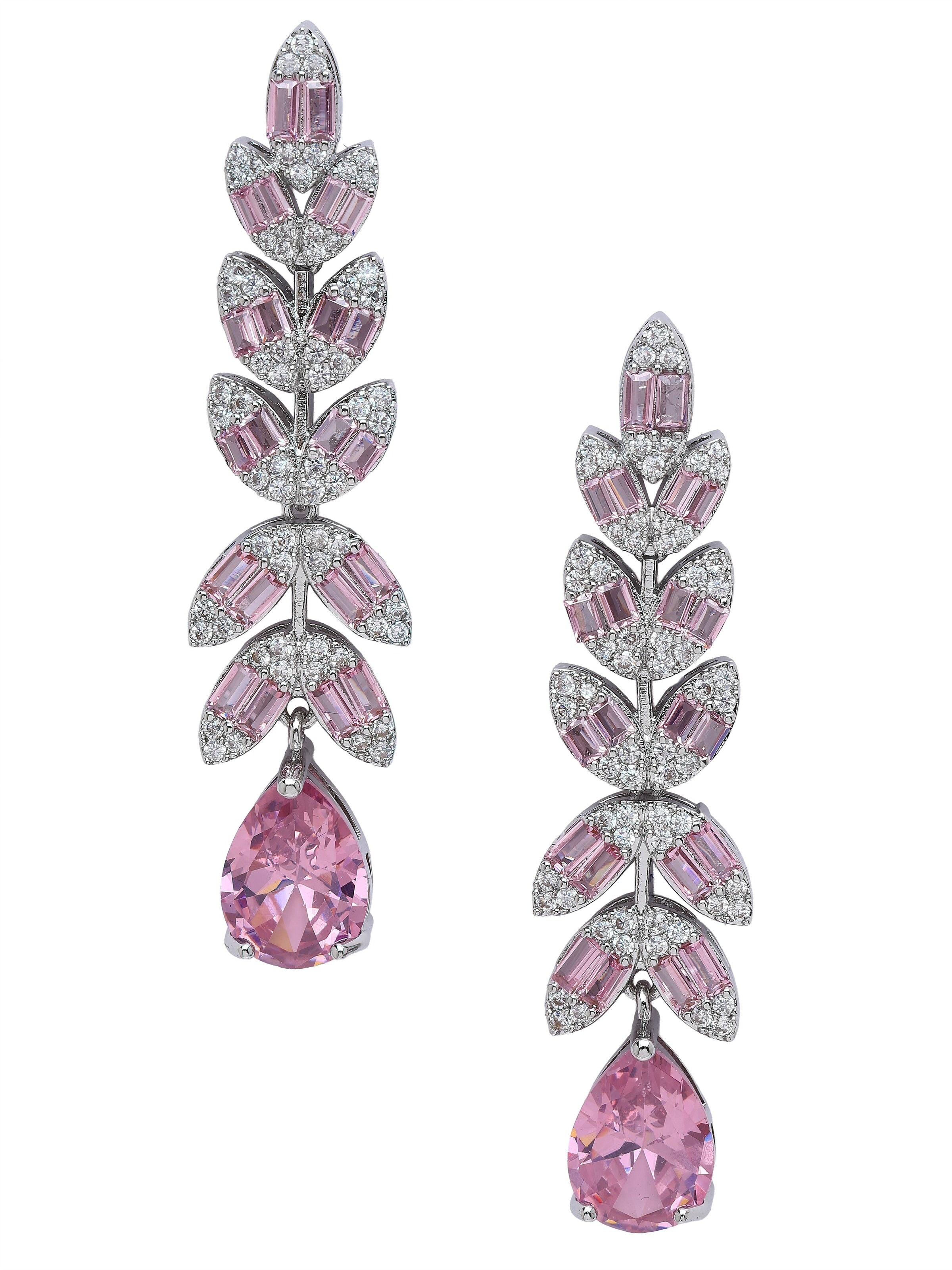 AVANT-GARDE PARIS Earrings 'Orlaya' in Pink: front