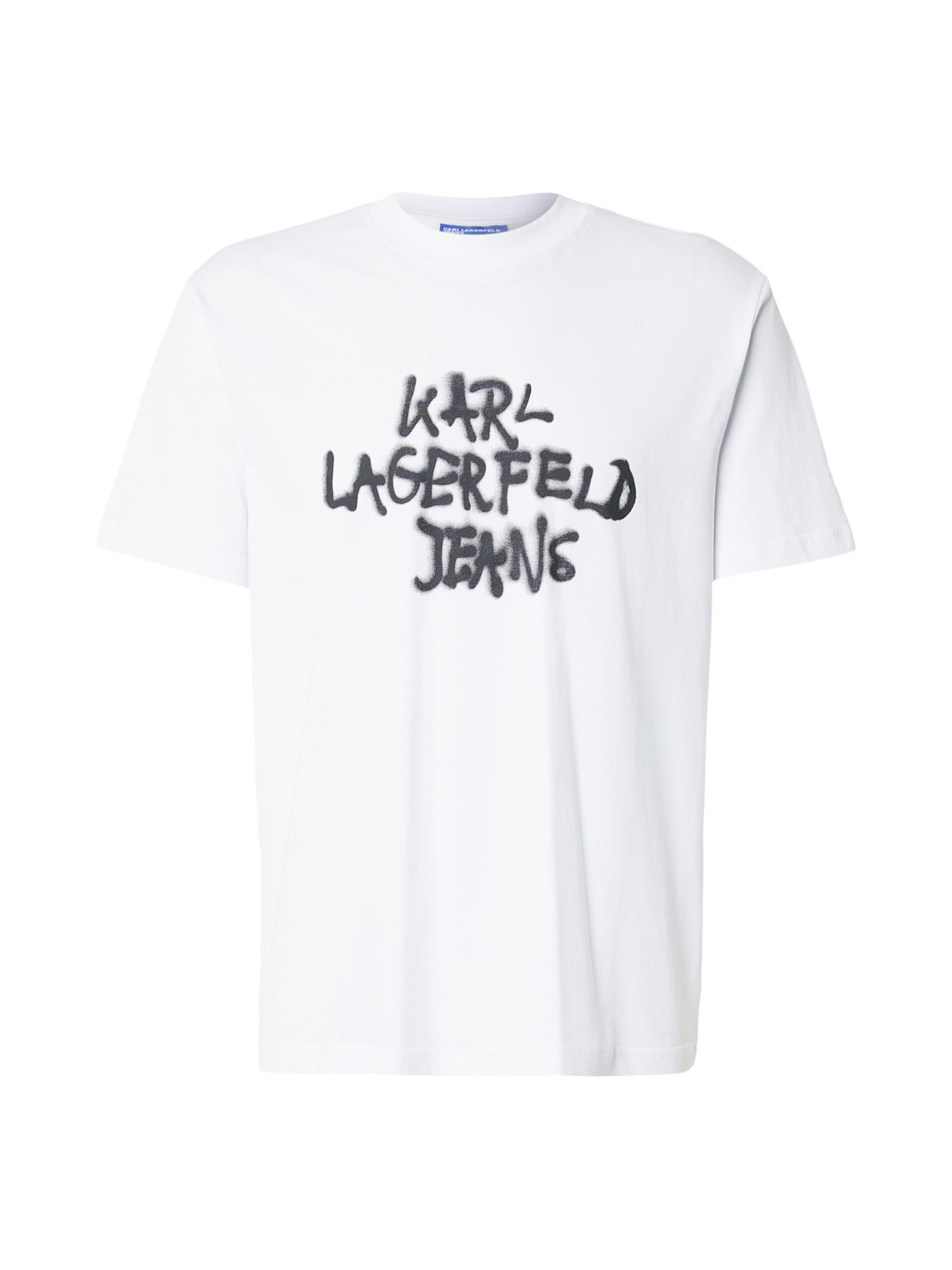 KARL LAGERFELD JEANS Тениска в бяло: отпред