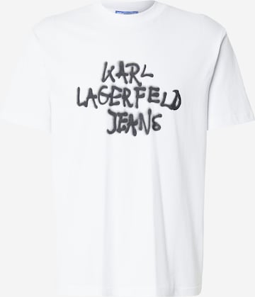 KARL LAGERFELD JEANS Koszulka w kolorze biały: przód