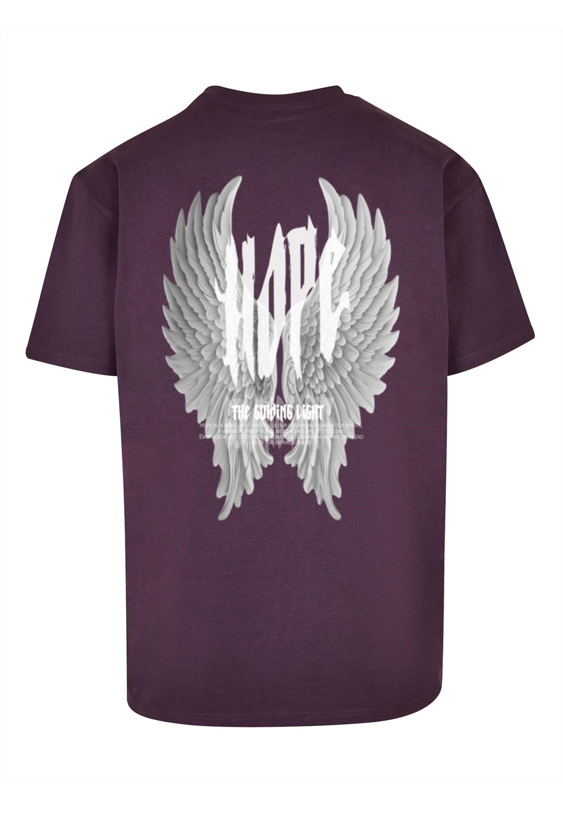 Merchcode Shirt 'Hope Wings' in Lila