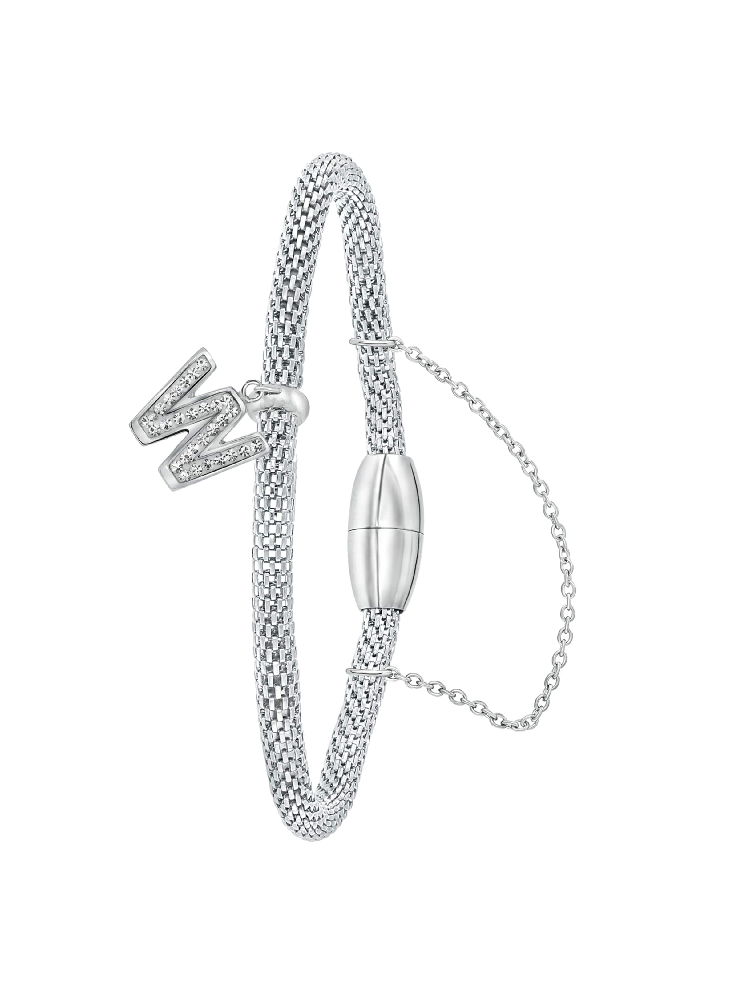 Lucardi Bracelet in Silver: front