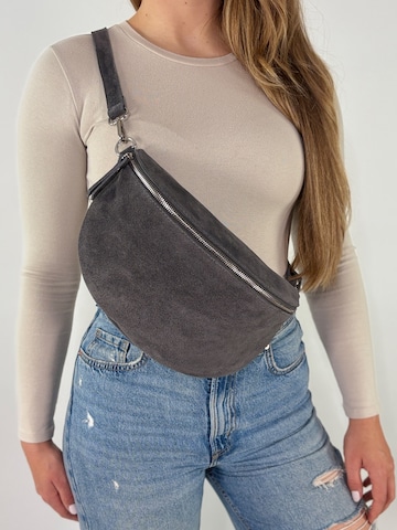 lePelou Fanny Pack 'VALENTINA large' in Grey