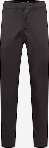 Abercrombie & Fitch Slimfit Chino kalhoty 'ATHLETIC' – černá: přední strana