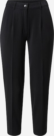 Sisley Trousers with creases in Black: front